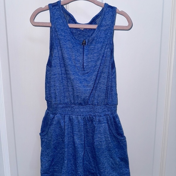 Splendid Other - NWOT Splendid 4/5T Girls Blue Zip Mesh Tank Top Dress with Pockets